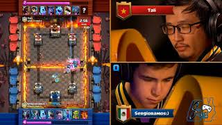 Sergio Ramos vs Tali  Crown Championship World Finals 2017  Clash Royale Español [upl. by Fanechka614]