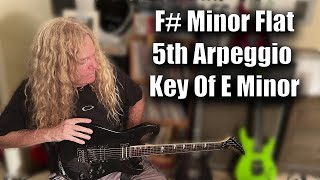 Free Guitar Lessons  F Minor Flat 5th Arpeggio Key Of E Minor [upl. by Montanez]