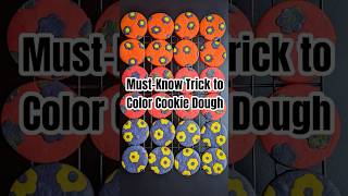 MustKnow Trick to Color Cookie Dough cookies baking tipsandtricks [upl. by Senzer]