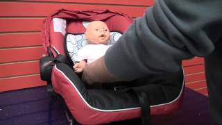 Britax BSafe Car Seat Learn to correctly place and buckle child into car seat [upl. by Fonseca]