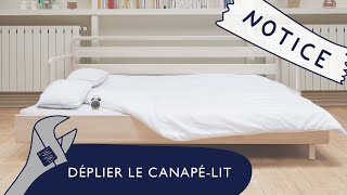 Comment déplier et replier lincroyable canapélit Tediber [upl. by Ahcsat333]