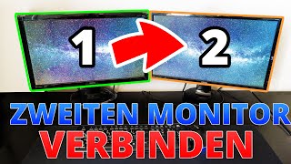 Mehrere Monitore an einem PC anschließen amp konfigurieren  Tutorial für Win 7 8 und 10 [upl. by Bent]