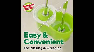 ScotchBrite 2in1 Bucket Spin Mop Green 2 Refills 4 Pce good product fot home cleanige [upl. by Petronia]