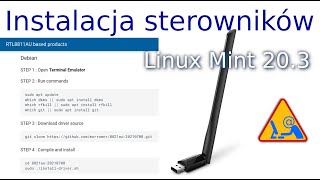 Instalacja sterowników tplink Archer T2U Plus w Linux Mint 203 [upl. by Eanehs486]