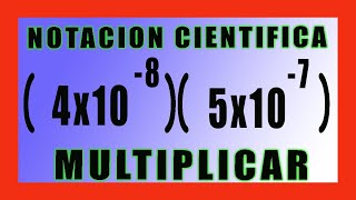 ✅👉 Multiplicacion de Notacion Cientifica con exponentes NEGATIVOS [upl. by Yim98]