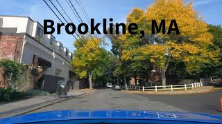 Driving in Brookline MA  Fall 2024 [upl. by Juliette]