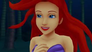 Kingdom Hearts 2 HD Final Mix MOVIE Disneys Little Mermaid 60FPS 1080P [upl. by Ahsilahk]