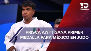 Prisca Awiti gana medalla de PLATA en judo para México en Juegos Olímpicos de París 2024 [upl. by Idihsar557]