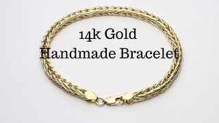 14k Gold Bracelet Handmade [upl. by Sergei]