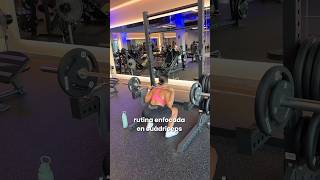 Rutina enfocada en cuádriceps haz 4s de 12reps fitness fit gym gymmotivation [upl. by Bowie548]