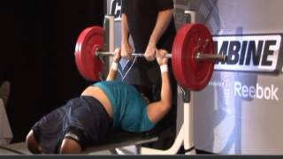 Jas Dhillon 60 OL 2014 CFL Combine Bench Press 25 Reps [upl. by Areek134]