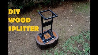 DIY Kindling Cracker  Log Splitter from Rebar [upl. by Elise]