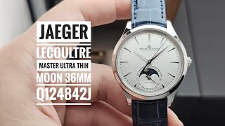 JaegerLeCoultre Master Ultra Thin Moon 36mm Q124842J [upl. by Prebo928]