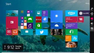 How to set desktop wallpaper as the Start screen background in Windows 81 [upl. by Bouldon]