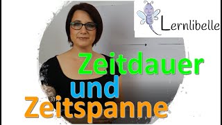 Wie berechne ich Zeitspannen Zeitdauer Erklärvideo für Grundschüler  Lernlibelle [upl. by Sadinoel]