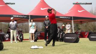 720p HD Tiger Woods Wedge with Practice Golf Swing 2011 Nike Make It matter Tour part 5 of 6 [upl. by Atalie]