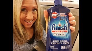 Finish Jet Dry Rinse Aid for Dishwashers  KimTownselYouTube [upl. by Nils947]