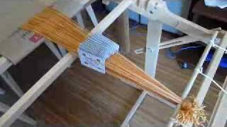 Tablet weaving on a Schacht Flip rigid heddle loom [upl. by Epstein]