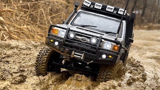 110 Scale RC4WD Trail Finder2 TOYOTA Land Cruiser Series 79 Canopy LC70 OffRoad Trail 4X4 RC Car [upl. by Leseil]