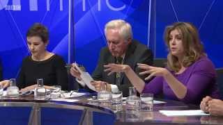 BBC Question Time 11122014 Russell Brand Nigel Farage [upl. by Nnylarej842]