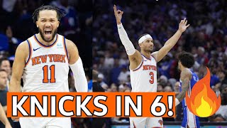 BRUNSON IS HIM Knicks Win Series vs 76ers 42 [upl. by Arlinda]