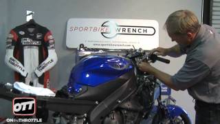 Performance Upgrades YZFR6 Installing Forks [upl. by Ambrosine]