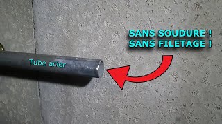 Comment raccorder un tube acier à du PE sans soudure ni filetage [upl. by Atisor]