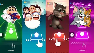 Shinchan Hindi vs Doremon Hindi vs Talking Tom Hindi vs Tom amp Jerry Hindi – Title Hop EDM Rush [upl. by Yssirk]