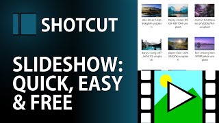 Create Slideshows from Photos in SECONDS  Quickest Easiest FREE Slideshow with Music  Shotcut [upl. by Astrahan400]