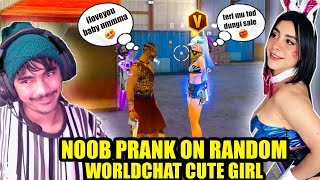 Golden season 1 2 prank on random player gone wrong😱 with cute girl🥰 Garena free fire [upl. by Kain]