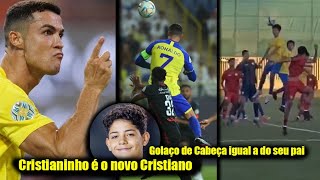 Cristianinho já está demostrando ao mundo que é o novo Cristiano Ronaldo  Tal pai tal filho [upl. by Eachelle263]