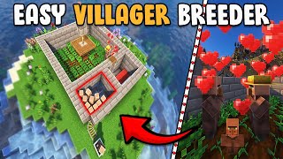 The EASIEST Infinite Villager Breeder in Minecraft 120  Tutorial [upl. by Kelwin163]