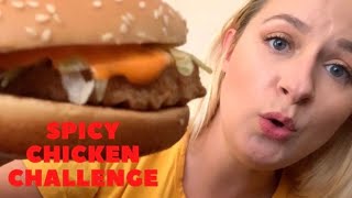 Mcdonalds NEW Spicy McChicken Sandwich Challenge [upl. by Lucrece93]