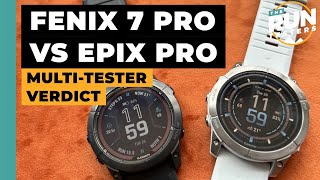 Garmin Epix Pro vs Garmin Fenix 7 Pro Three runners pick which Garmin you should get [upl. by Adnilab]