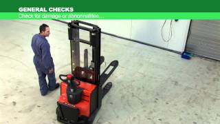 TMHEs Daily Checklist for Stacker Forklift Operators Helps to Prevent Accidents [upl. by Lobell865]