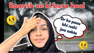 Baarish ne ki bura haal  Bheegne pe padhi dhaant🥲 kainatsvlog [upl. by Ayerf]