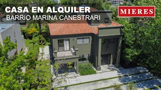 Mieres Propiedades  Casa en Alquiler Barrio Marina Canestrari  San Fernando [upl. by Ewell672]