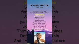 Alicia Keys  If I Aint Got You Lyrics shorts [upl. by Ahsad]