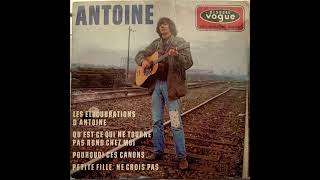 Antoine  Pourquoi Ces Canons 1966 EP Vinyl rip [upl. by Sheba]