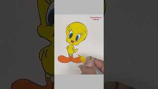 Tweety pie drawing  Easy drawing ✍️ art ytshorts drawing satisfying drawingideas [upl. by Dinah970]