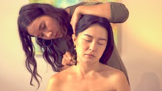 ASMR ediyasmr Scalp Neck amp Shoulder Massage  Energy Healing🧡 Real Person Spiritual Cleansing [upl. by Imrots]