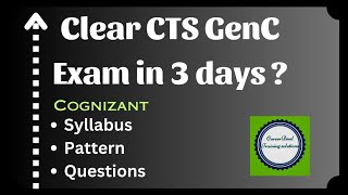 Cognizant GenC Recruitment Process Get ready in Just 3 days [upl. by Eulau]