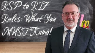 RRSP to RRIF Rules What You MUST Know [upl. by Ayekat]