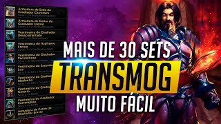 Como conseguir mais de 30 CONJUNTOS de TRANSMOGS e ARMAS Fácil  World of Warcraft [upl. by Enuahs701]