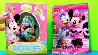 Huge Disney Minnie Mouse Chocolate Egg Surprise amp Surprise bag Minnie Mouse Bowtique [upl. by Findlay]