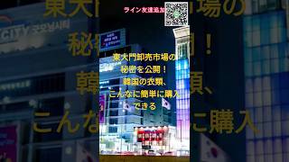 東大門卸売市場の秘密を公開！ 韓国の衣類、こんなに簡単に購入できる 東大門卸売韓国ファッション通販衣料卸売ファッション卸売お得情報海外通販 [upl. by Ardnuhsal]