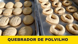 BISCOITO QUEBRADOR DE POLVILHO DOCE SEQUILHO DE POLVILHO [upl. by Amlev]