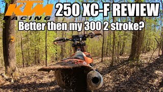 KTM 250 XCF First Ride Review [upl. by Sorrows]