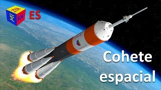 Cohete espacial para niños Juego de construcción Como lanzan los cohetes Caricatura educativa [upl. by Symon74]