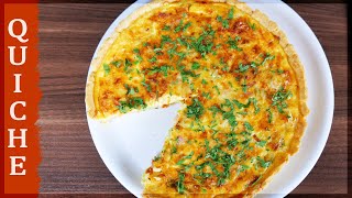 Quiche Lorraine Rezept  sehr cremig  mit Lauch und Speck [upl. by Leckie980]